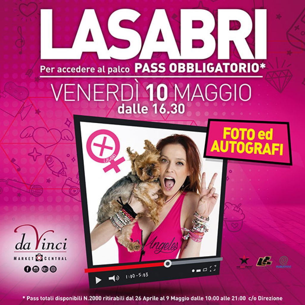 Parco Da Vinci, Greet&Meet con LaSabri il 10 maggio ...