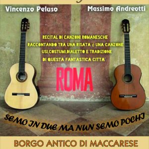 Locandina Maccarese canzoni romanesche